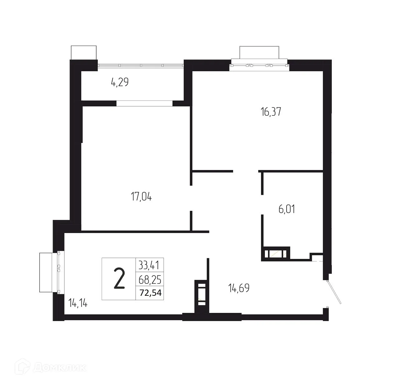 Фото квартиры в ЖК ДУЭТ