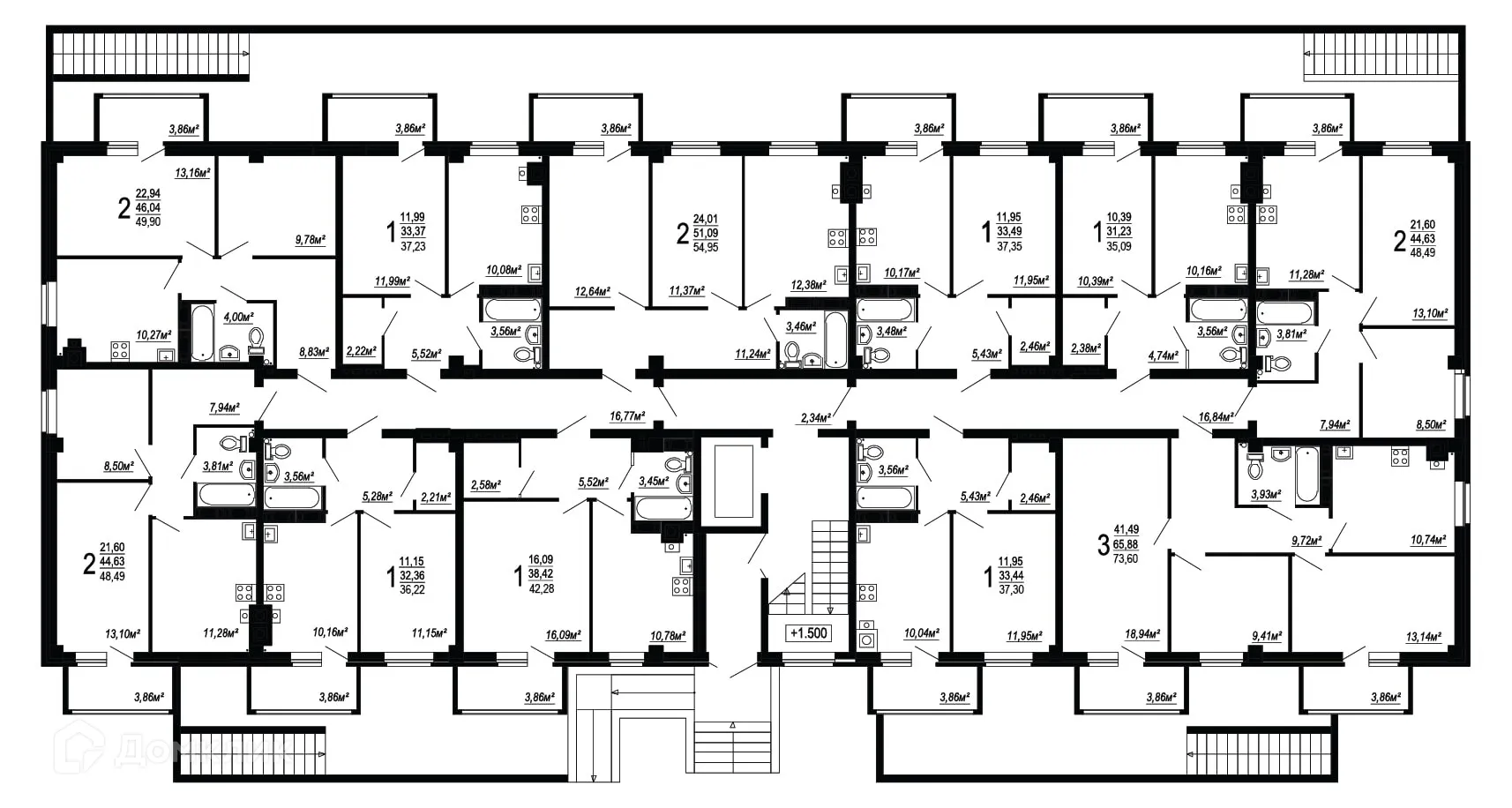 Фото квартиры в ЖК по улице Полины Осипенко