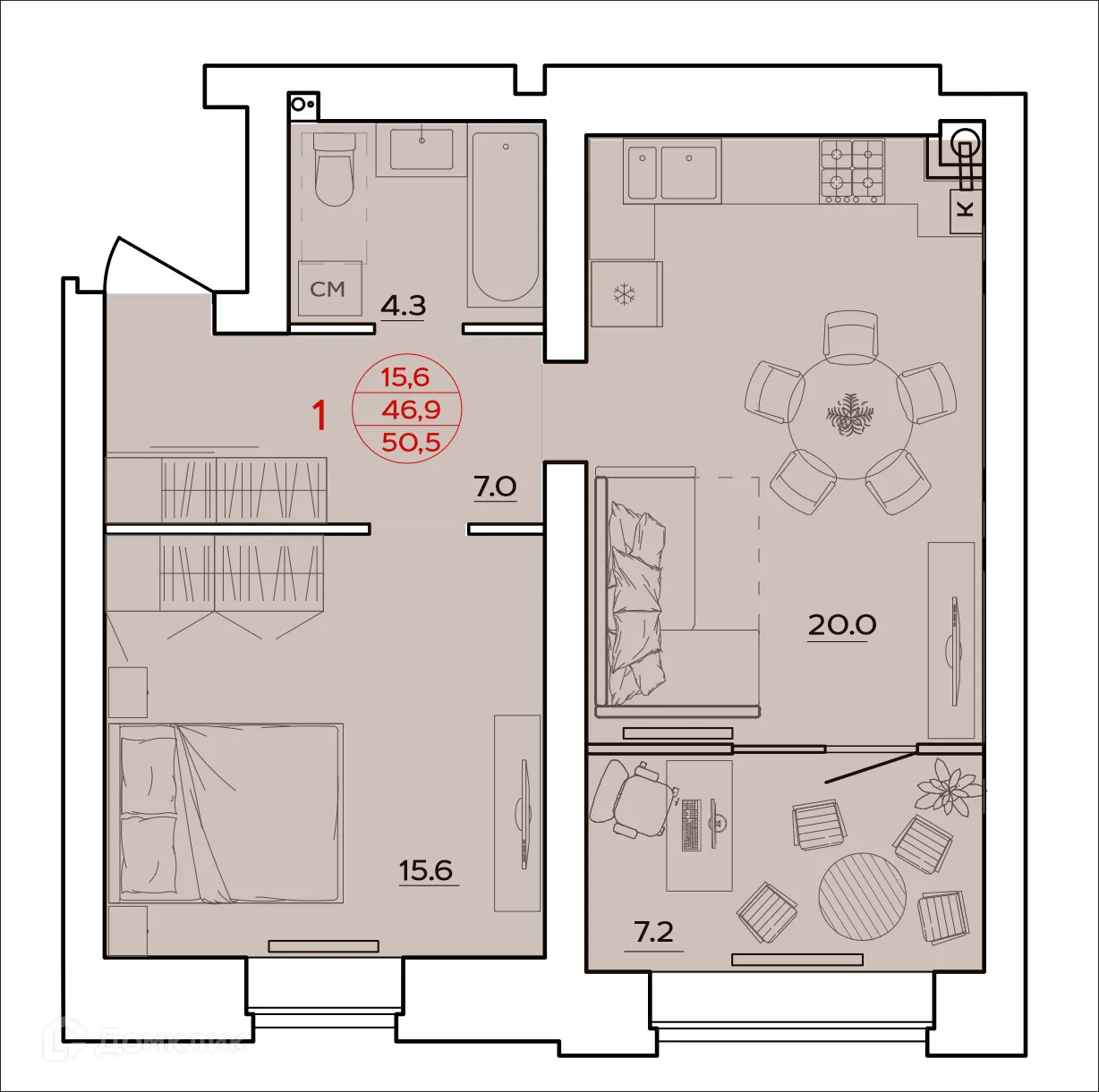Фото квартиры в ЖК Времена Года