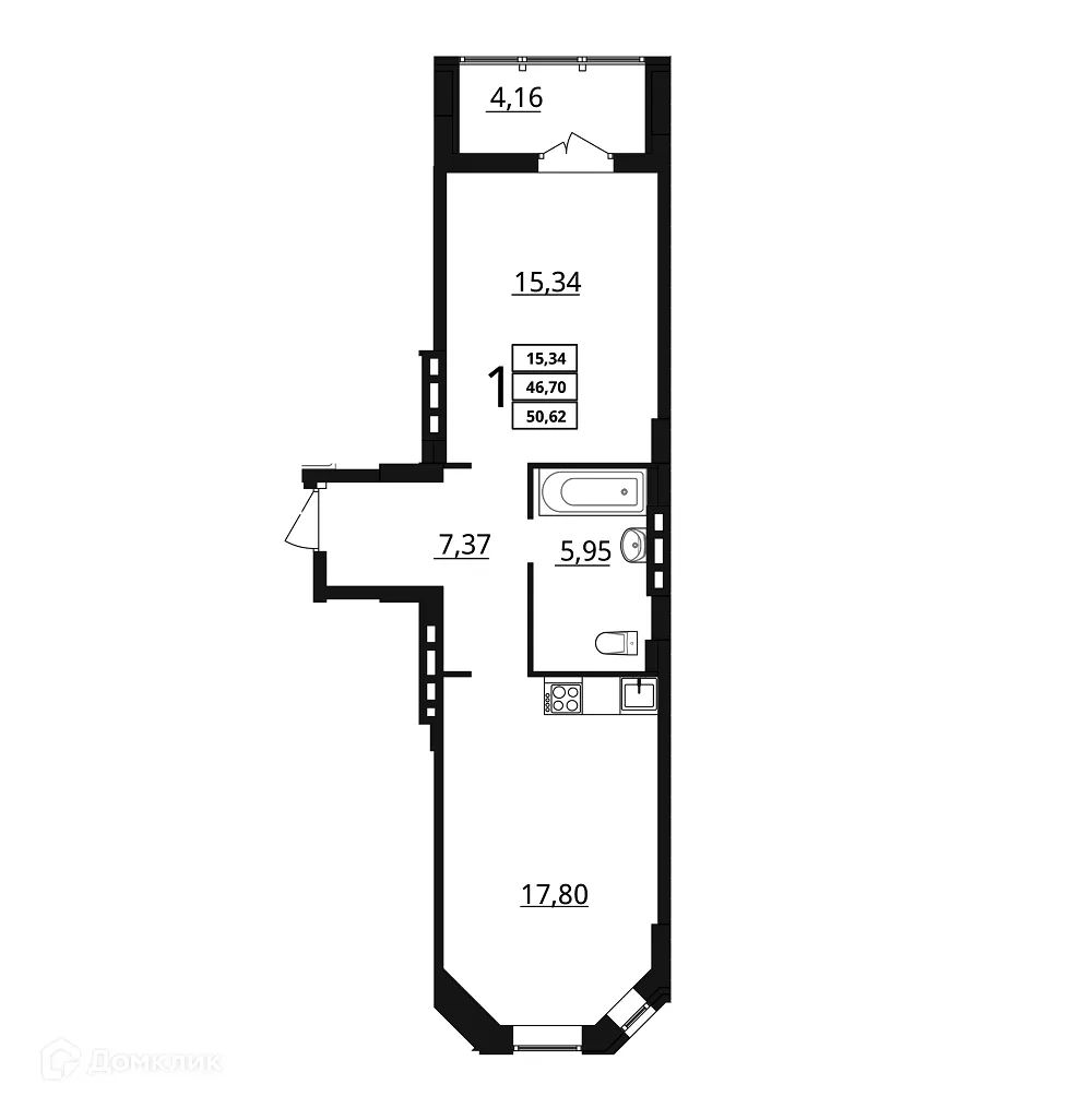 Фото квартиры в ЖК "Резиденция"