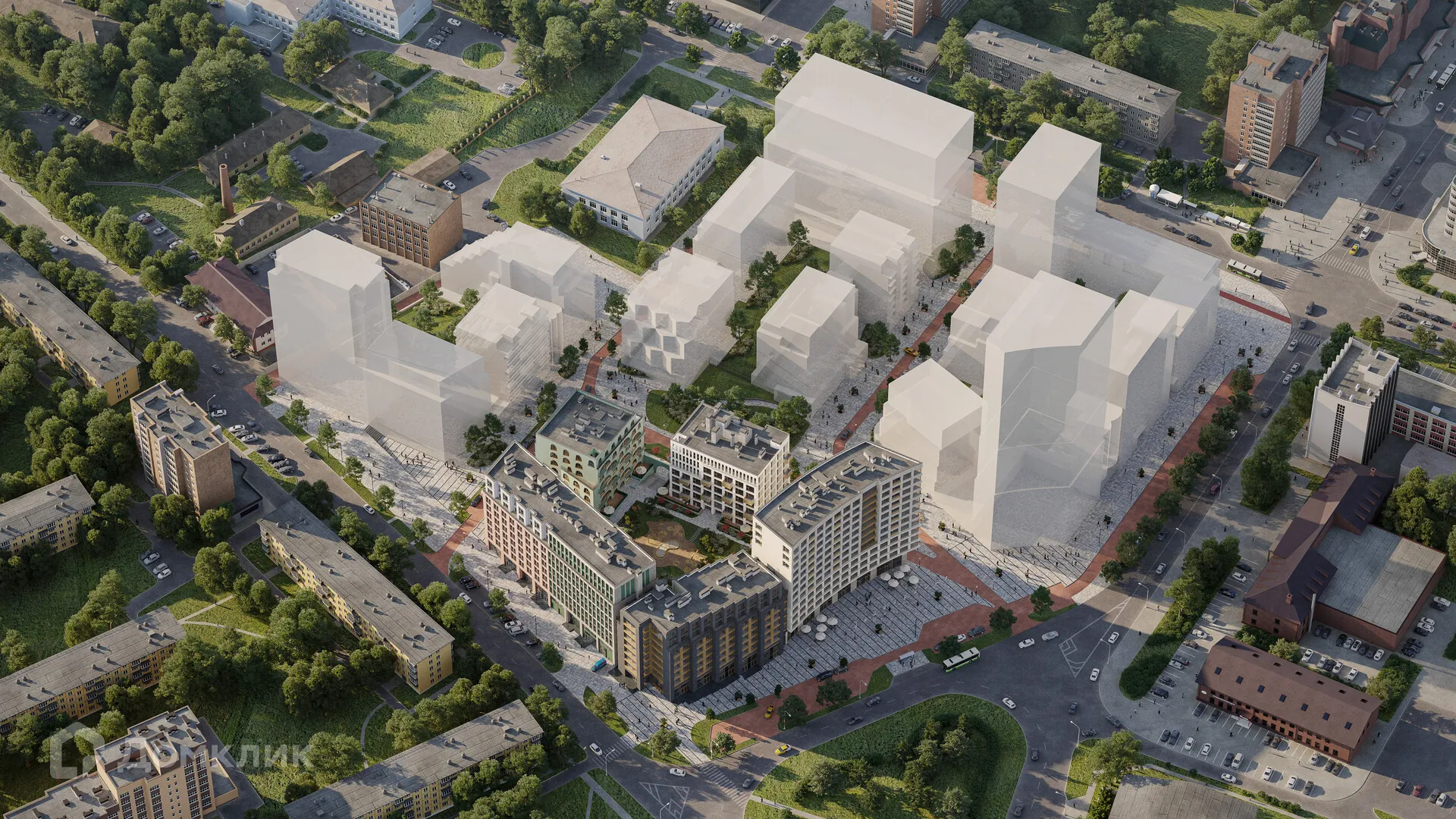 Планировка 1-комнатной квартиры 52.74 м² в ЖК Арт-кварталы, г. Рязань — фото 6