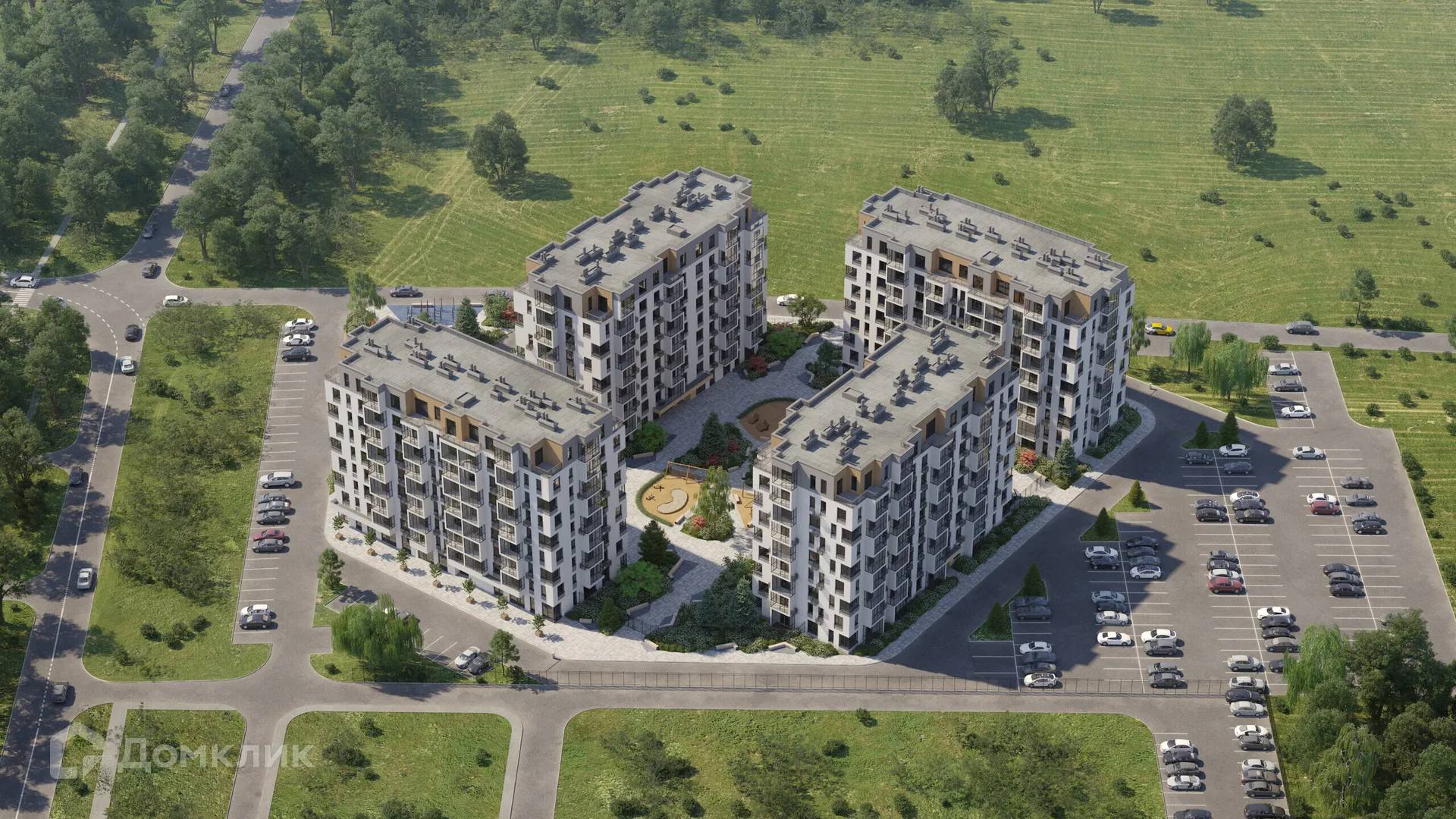Планировка 3-комнатной квартиры 82.25 м² в ЖК Квартал Дягилев, г. Рязань — фото 4