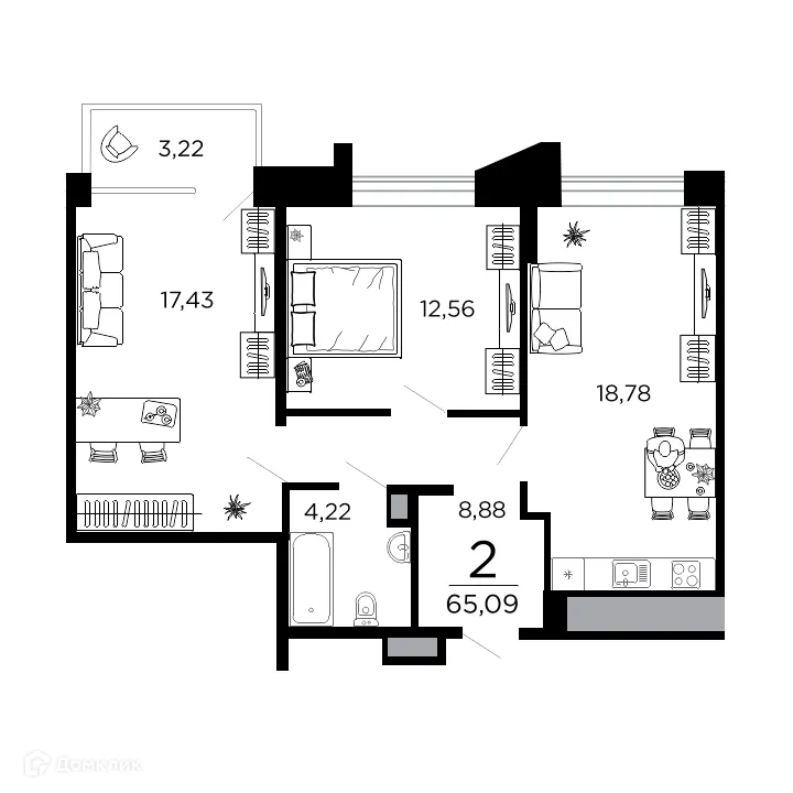 Фото квартиры в ЖК ВЕГА