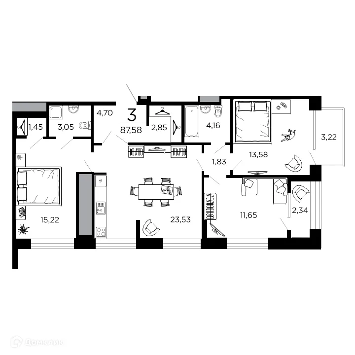 Фото квартиры в ЖК ВЕГА