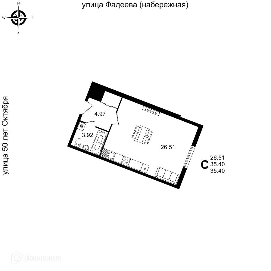 Фото квартиры в ЖК Дом по ул. 50 лет Октября