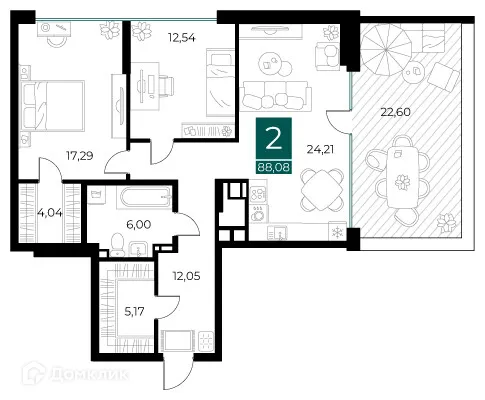 Фото квартиры в ЖК Арт-кварталы