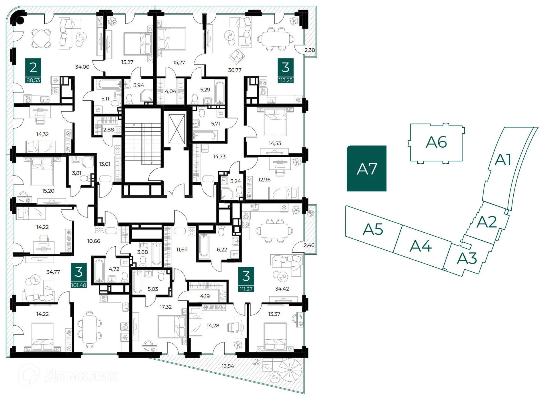 Фото квартиры в ЖК Арт-кварталы