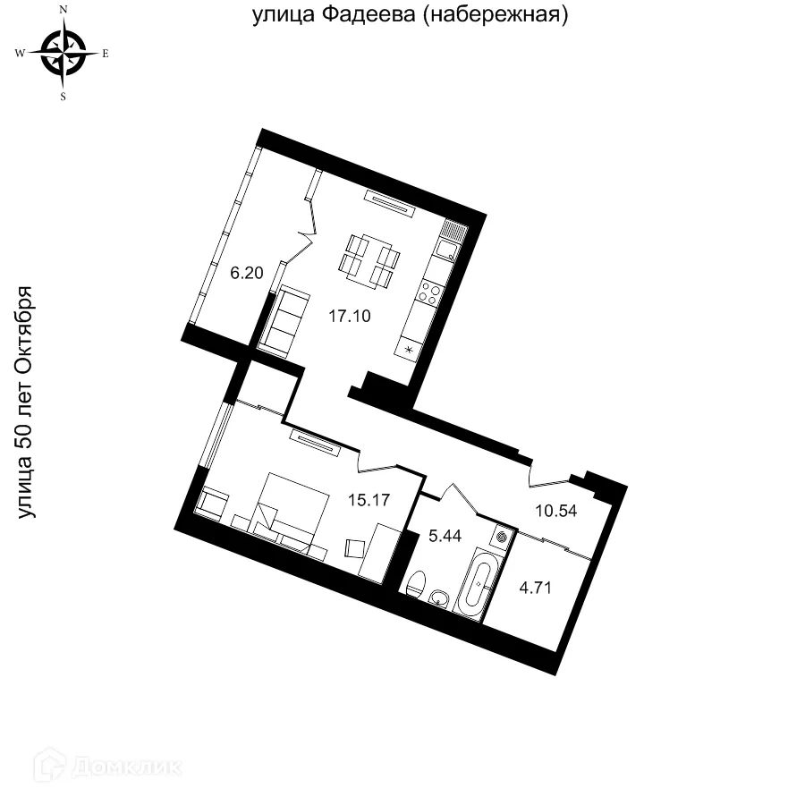Фото квартиры в ЖК Дом по ул. 50 лет Октября