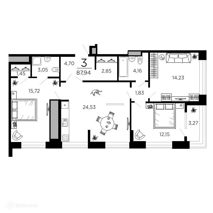 Фото квартиры в ЖК ВЕГА