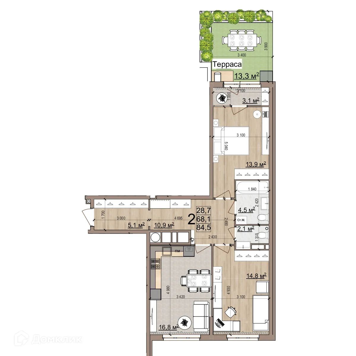 Фото квартиры в ЖК Еврокласс-5