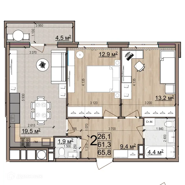 Квартира в ЖК Еврокласс-5