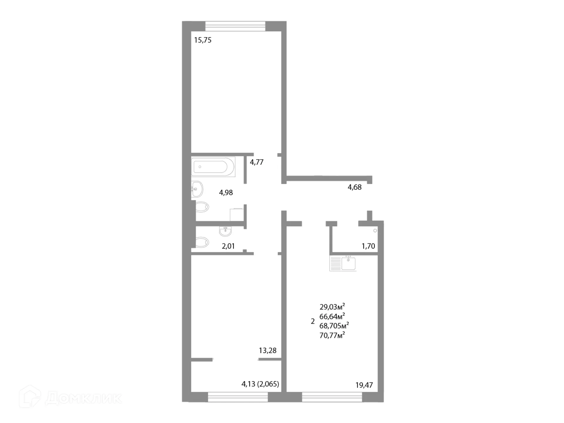 Фото квартиры в ЖК НИКС СИТИ на Университетской Набережной