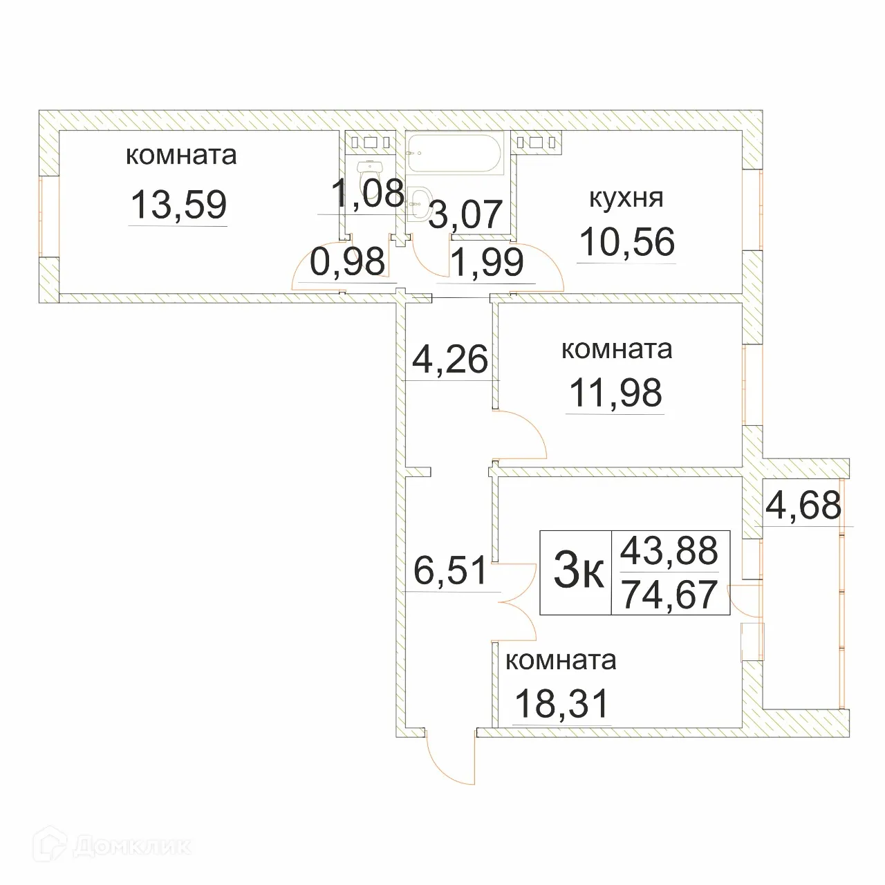 Фото квартиры в ЖК «Электростальский»