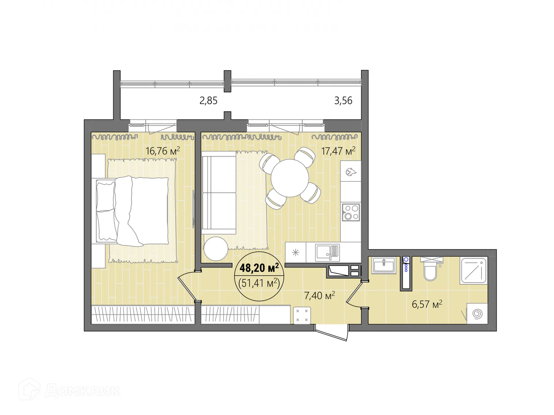 Фото квартиры в ЖК Манхэттен