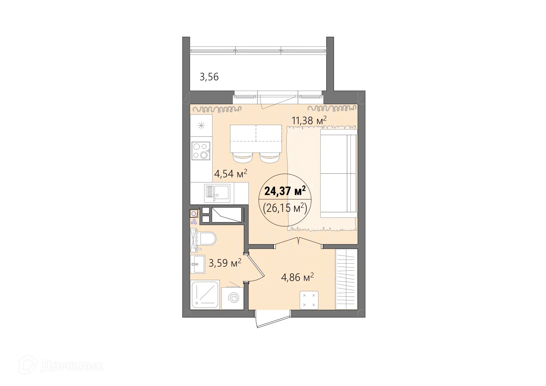 Фото квартиры в ЖК Манхэттен