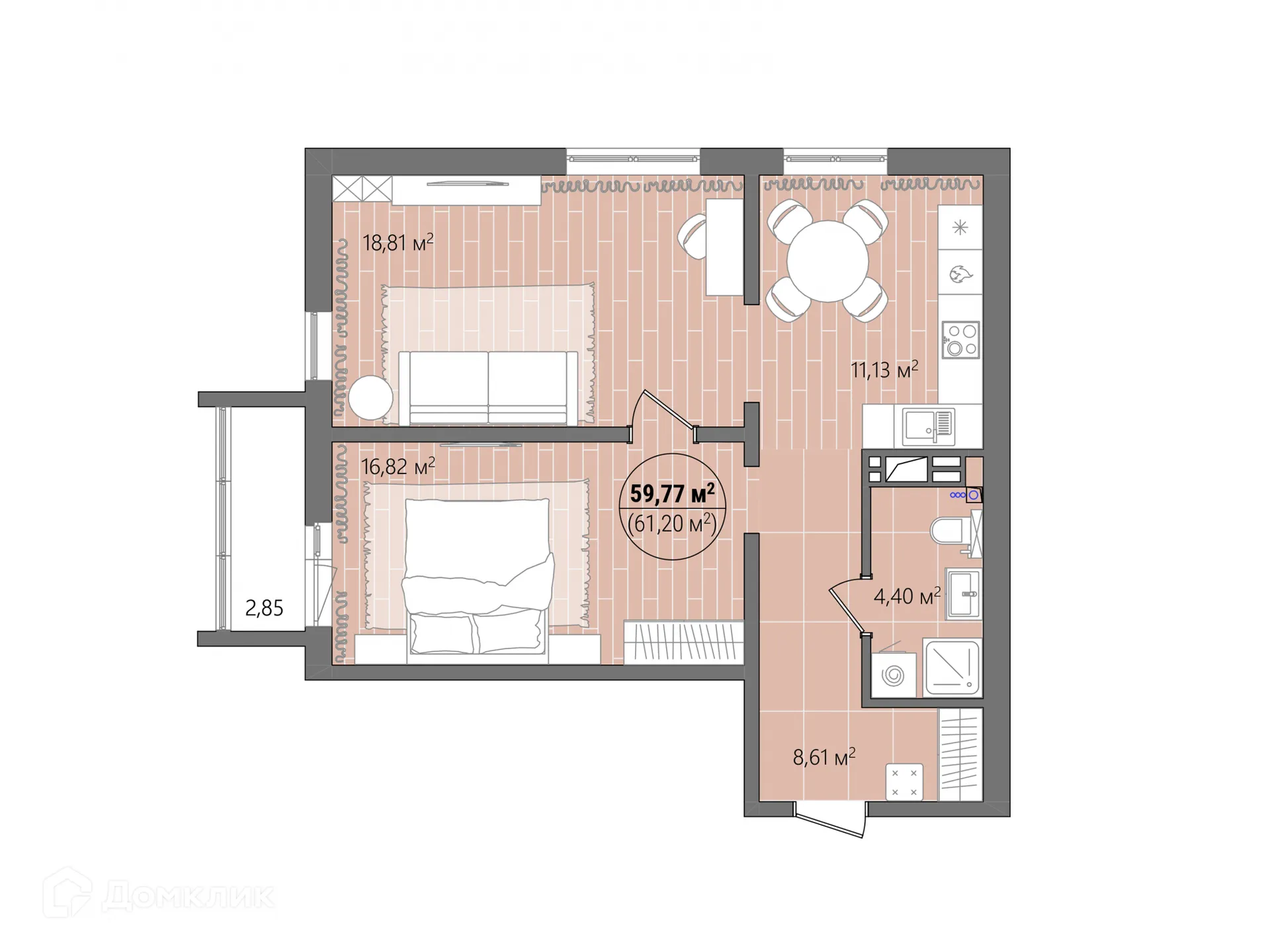 Фото квартиры в ЖК Манхэттен