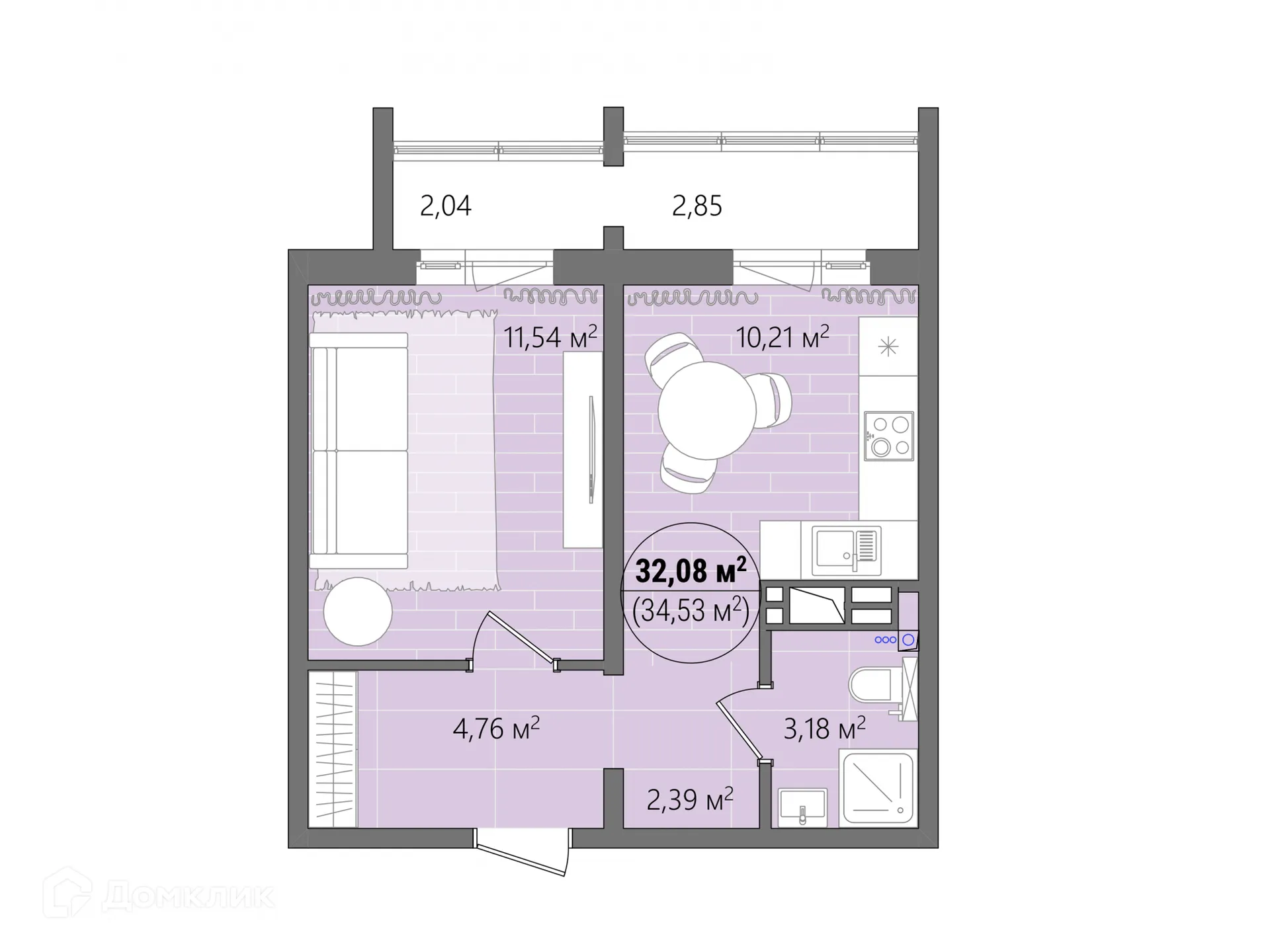 Фото квартиры в ЖК Манхэттен