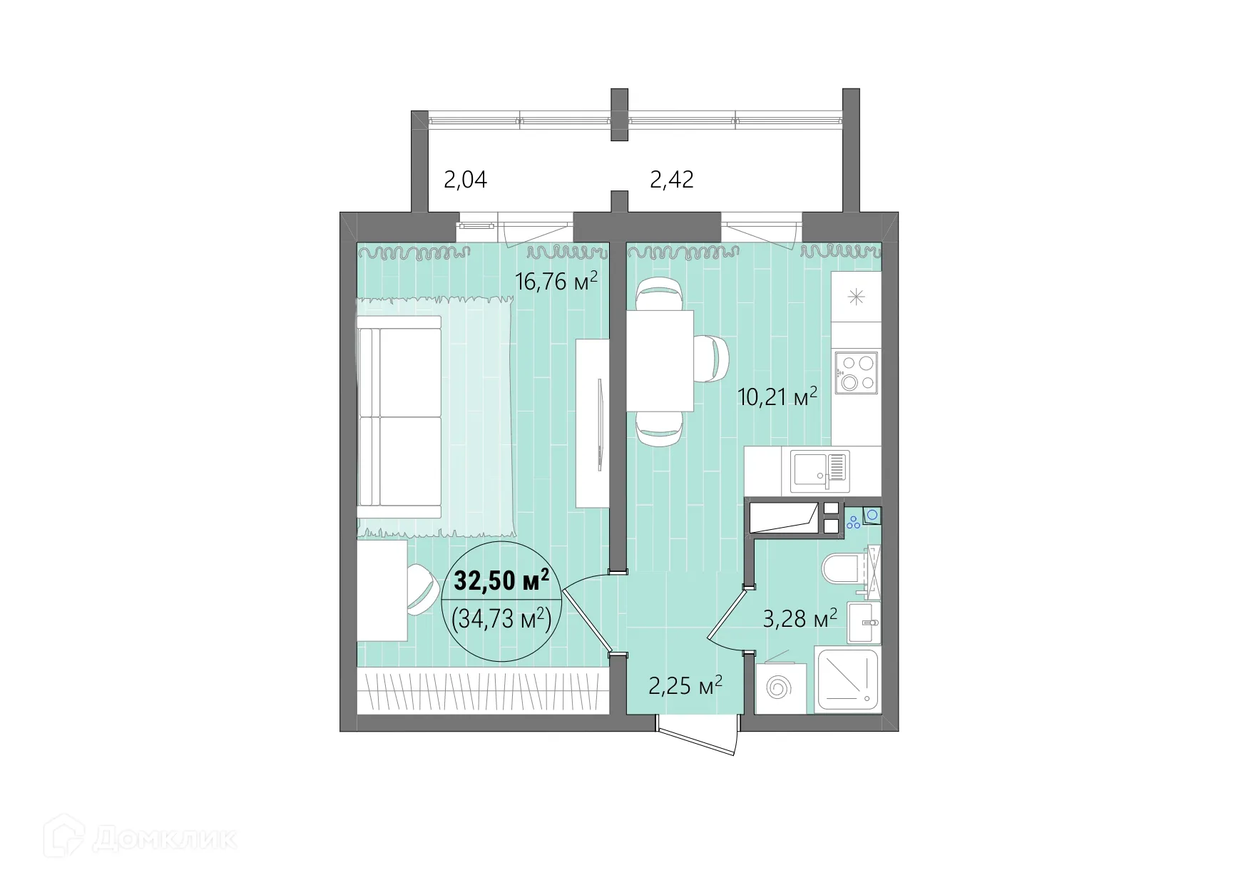 Фото квартиры в ЖК Манхэттен
