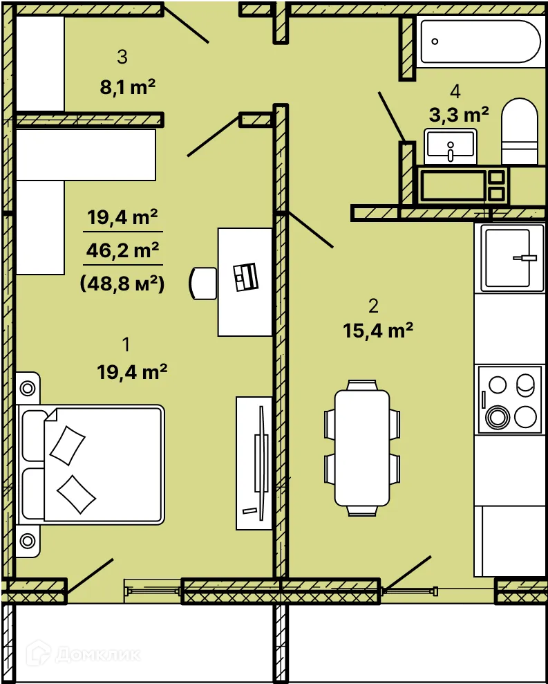 Фото квартиры в ЖК по ул. Артиллерийская