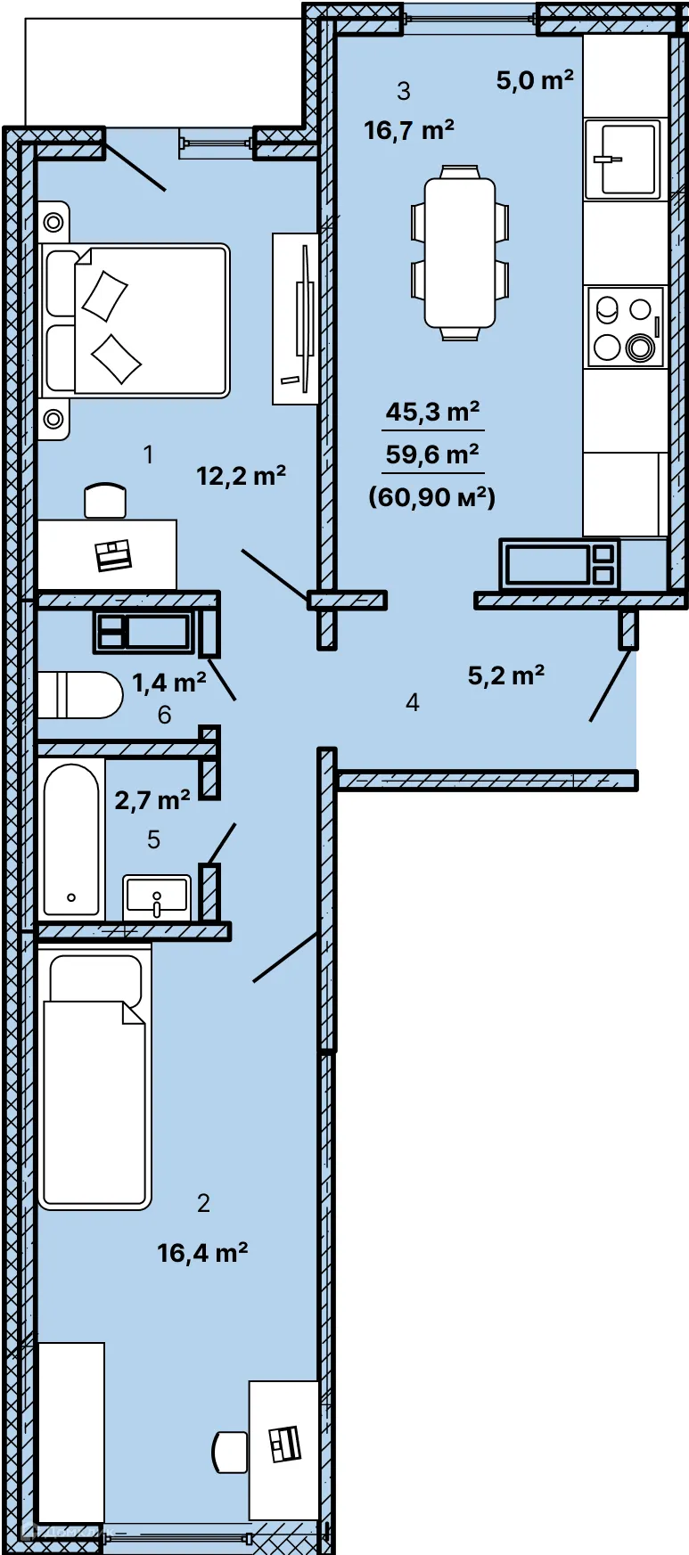 Фото квартиры в ЖК по ул. Артиллерийская
