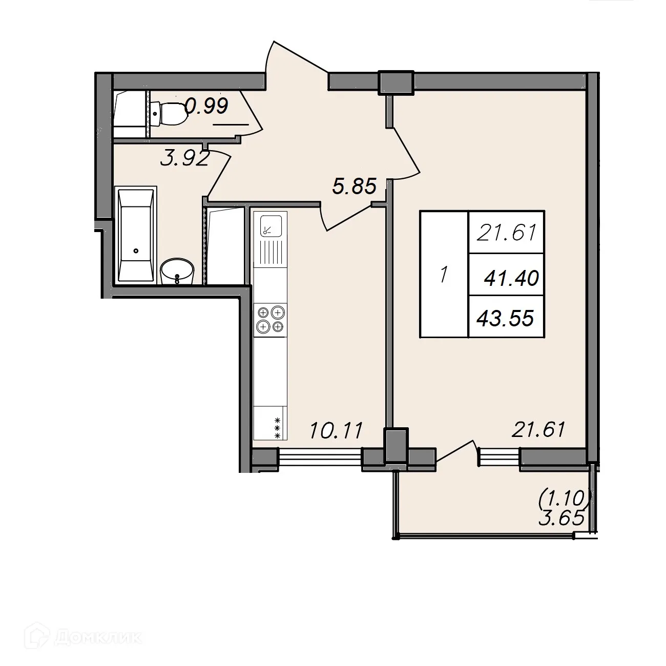 Фото квартиры в ЖК СВОЙ ДОМ