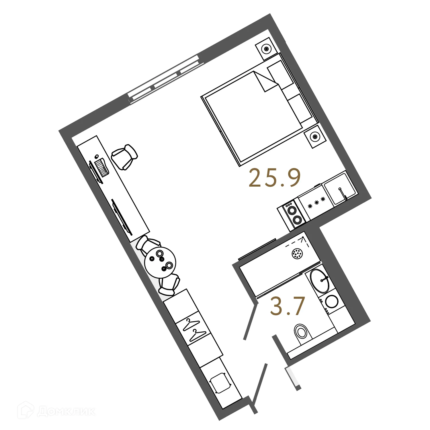 Фото квартиры в ARTSTUDIO M103 (Артстудио)
