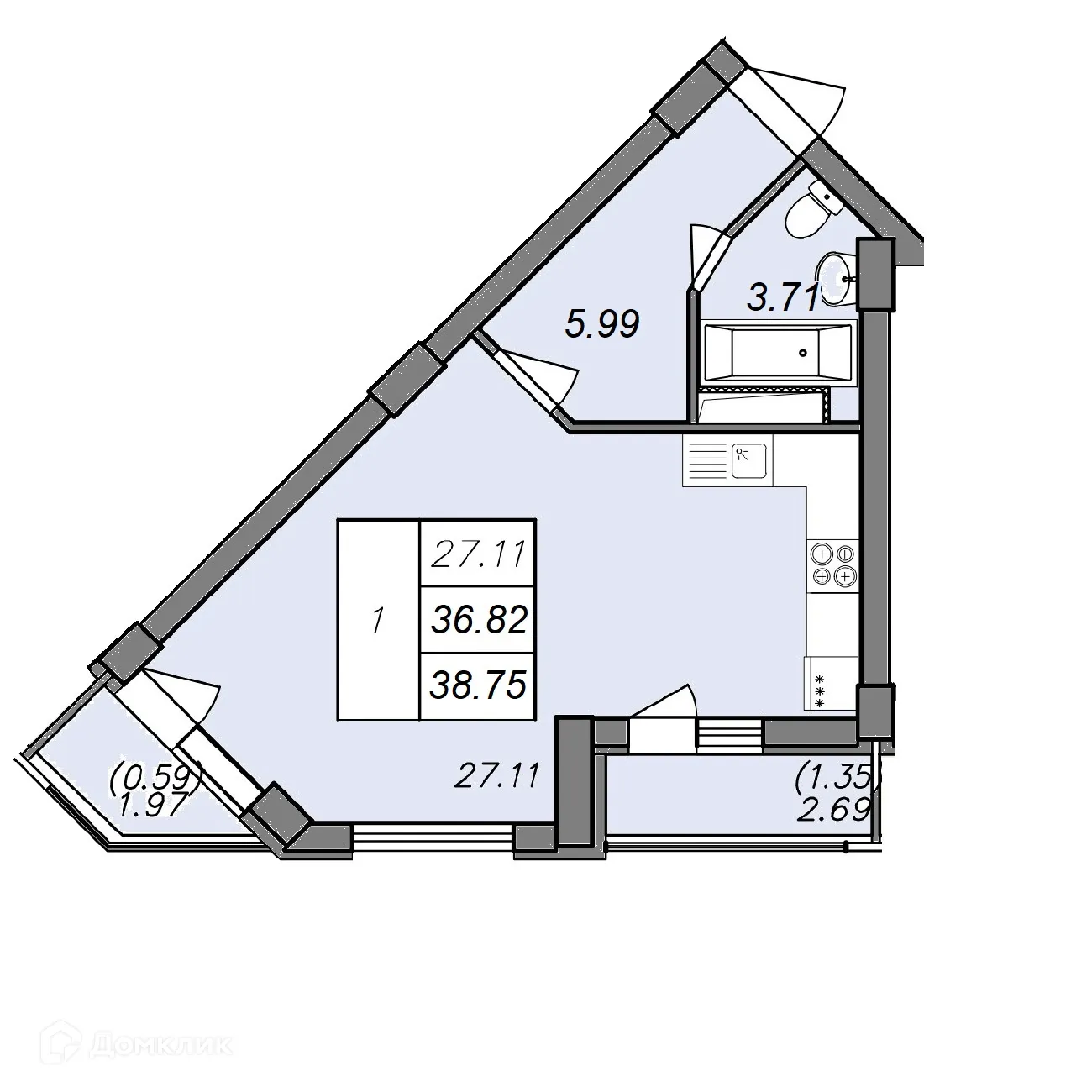 Фото квартиры в ЖК СВОЙ ДОМ