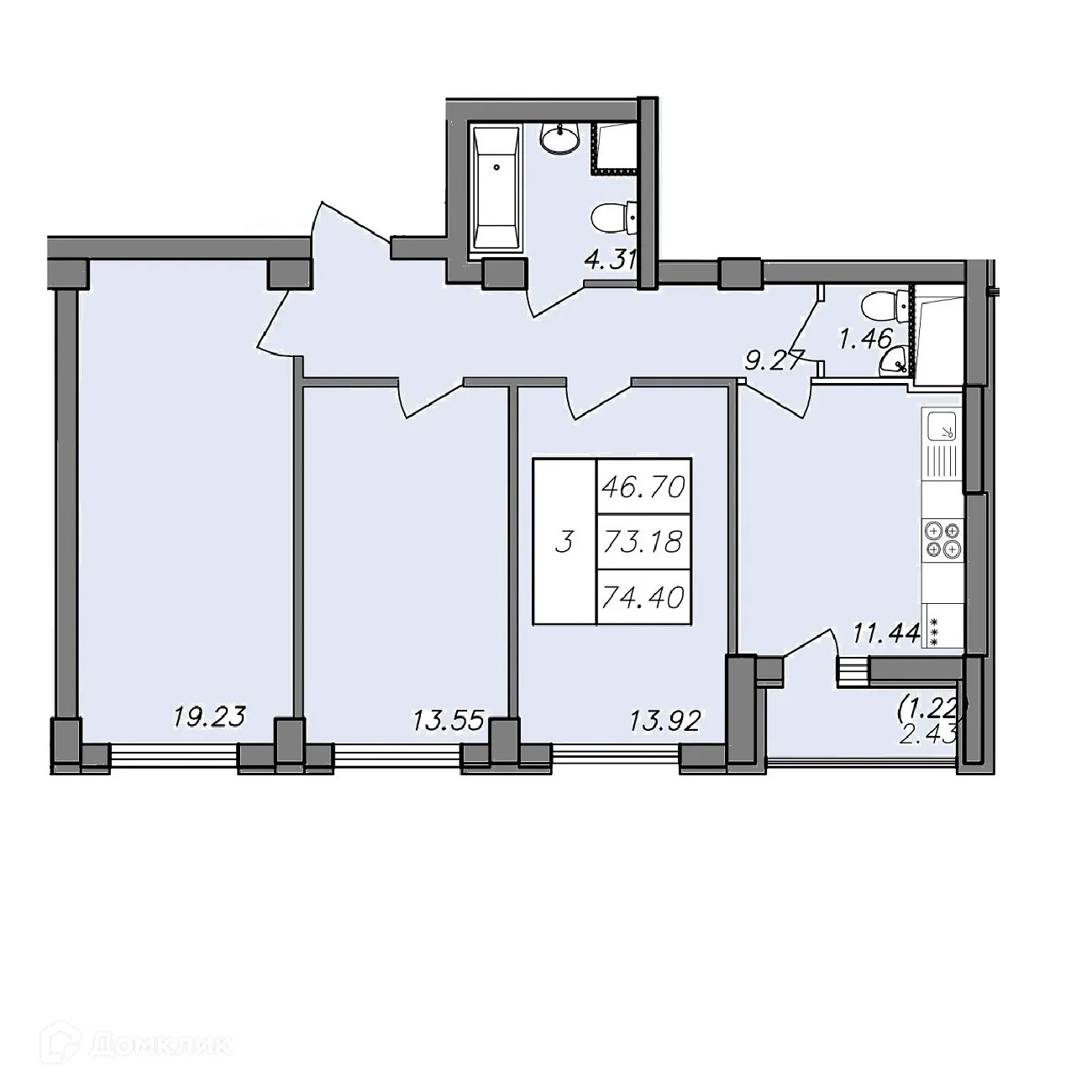 Фото квартиры в ЖК СВОЙ ДОМ