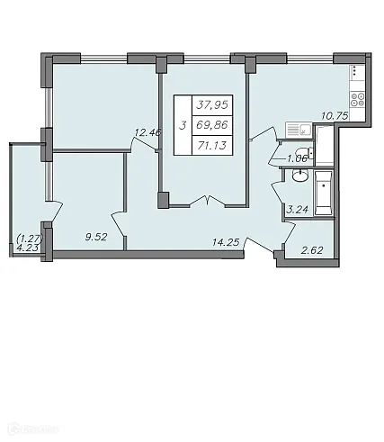 Фото квартиры в ЖК СВОЙ ДОМ