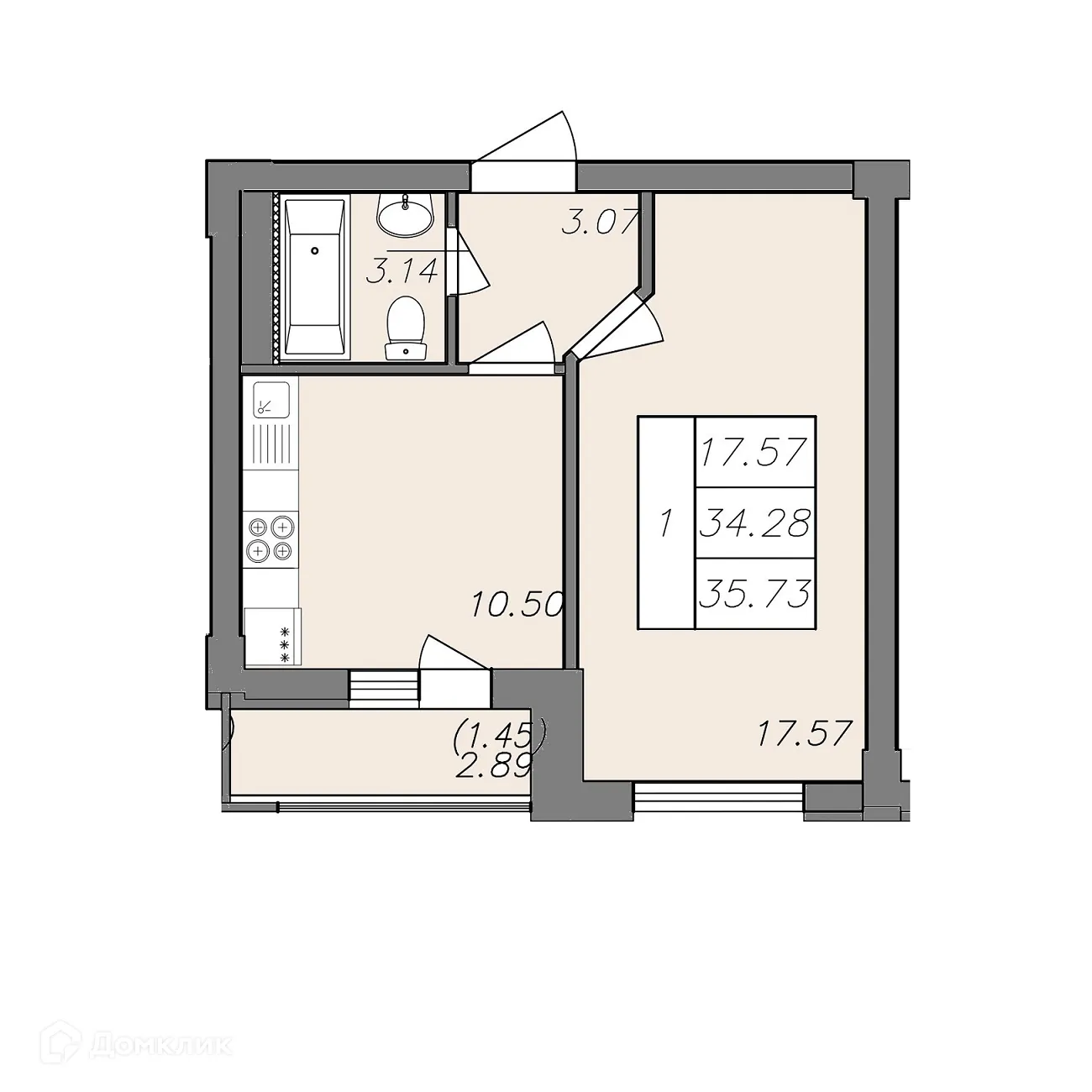 Фото квартиры в ЖК СВОЙ ДОМ