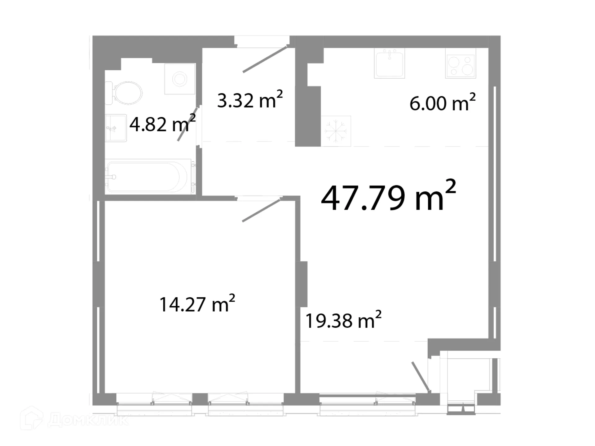 Фото квартиры в ЖК НИКС Про на Лесопарковой