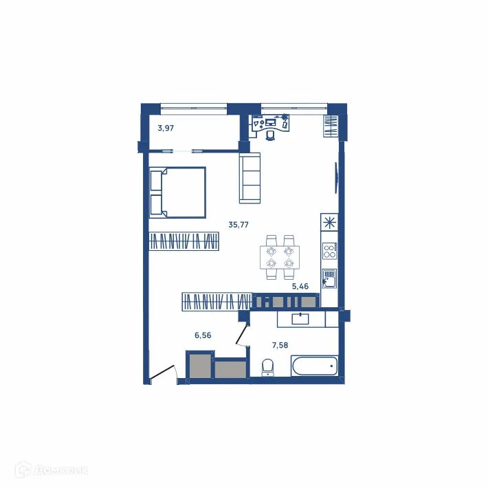 Фото квартиры в ЖК Западный Луч