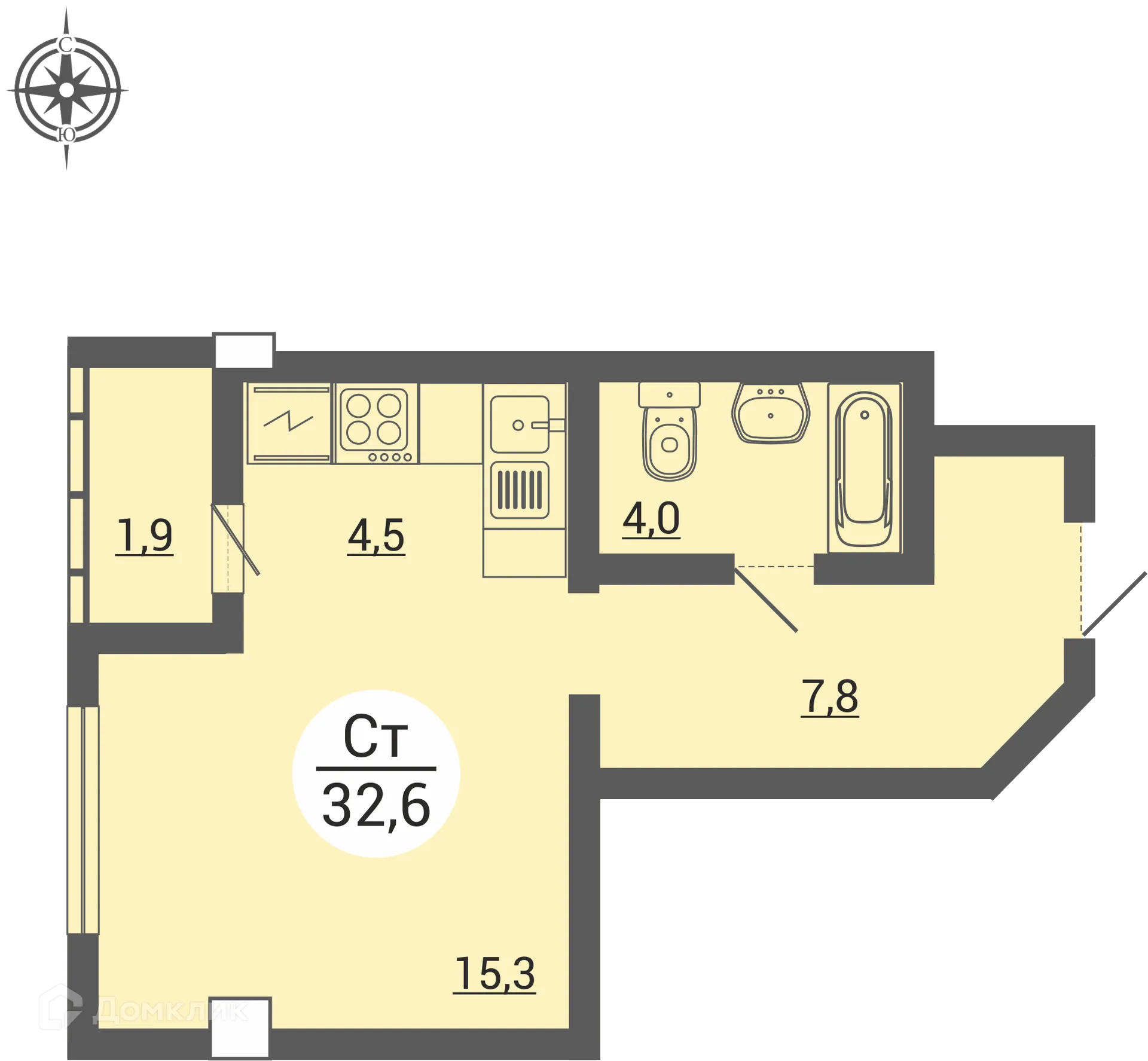 Фото квартиры в ЖК Дом по ул. Братьев Кашириных