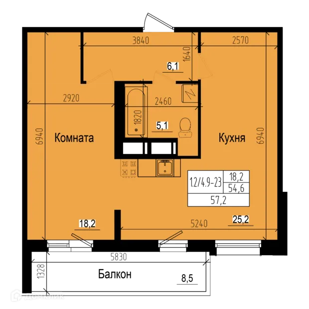 Фото квартиры в ЖК "Прагма city"