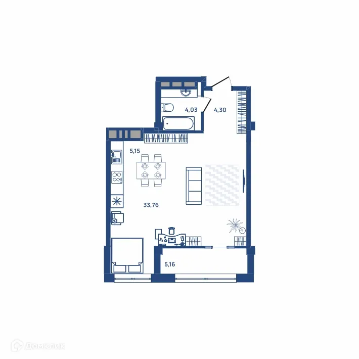 Фото квартиры в ЖК Западный Луч