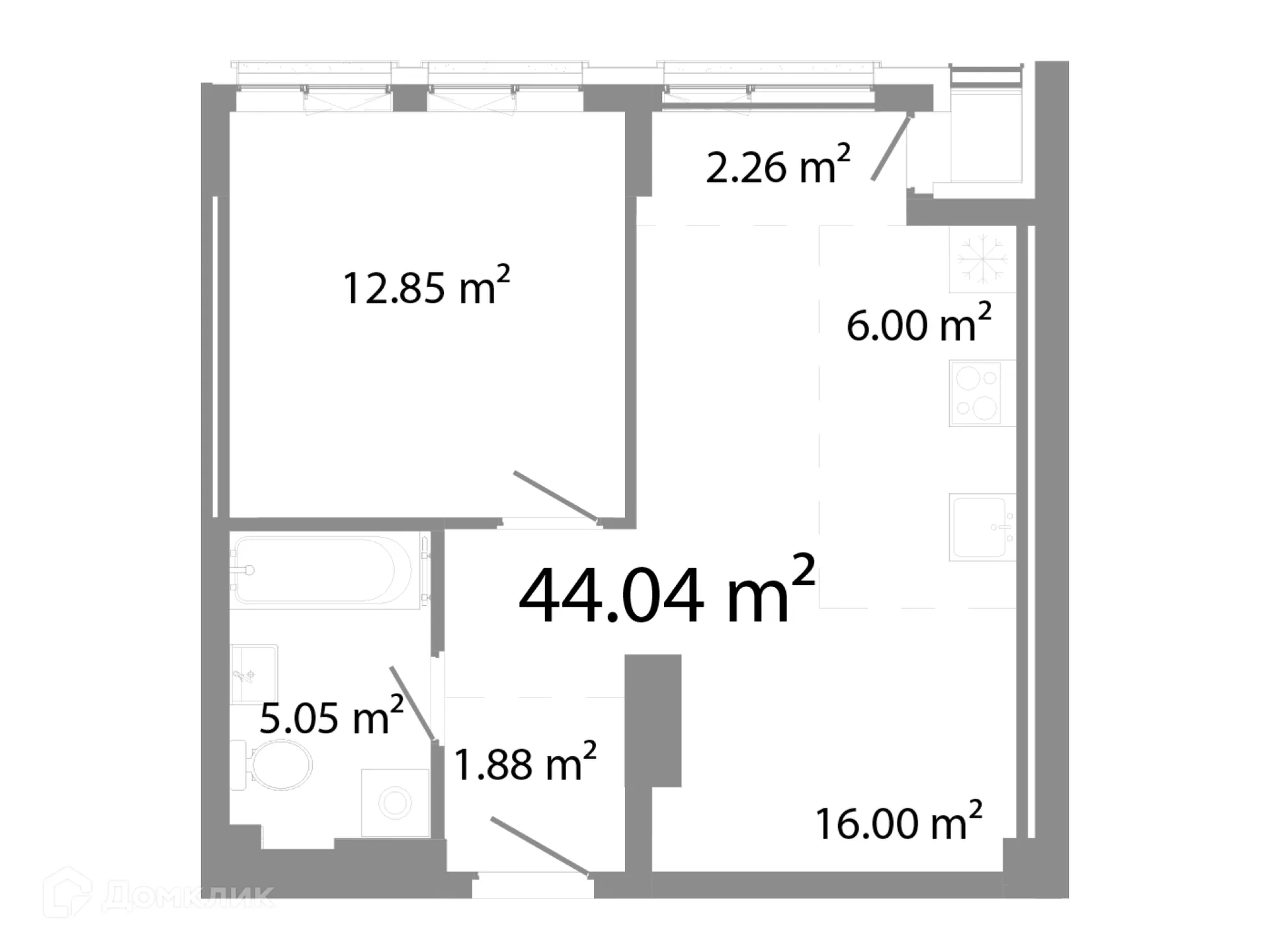 Фото квартиры в ЖК НИКС Про на Лесопарковой