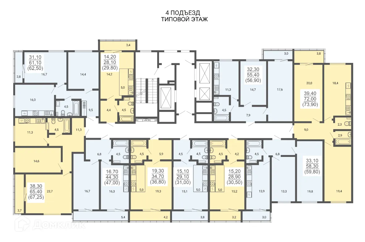 Фото квартиры в ЖК "АКАДЕМ Riverside (АКАДЕМ Риверсайд)"