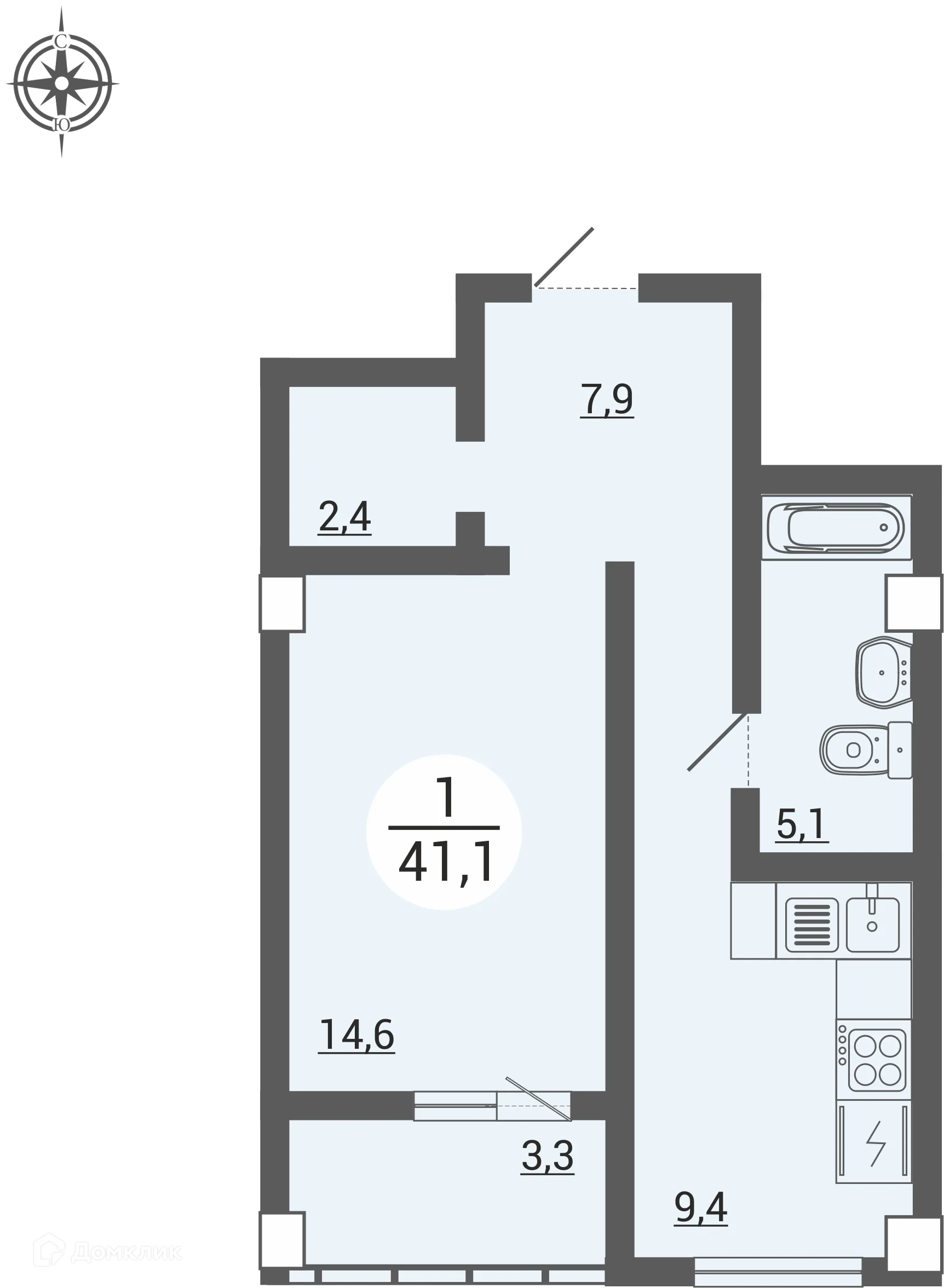 Фото квартиры в ЖК Дом по ул. Братьев Кашириных