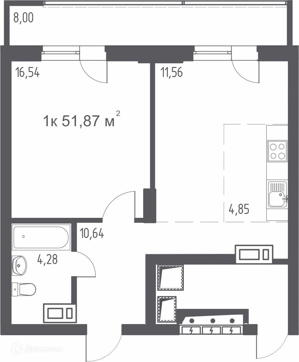 Фото квартиры в ЖК "ВИДНЫЙ"