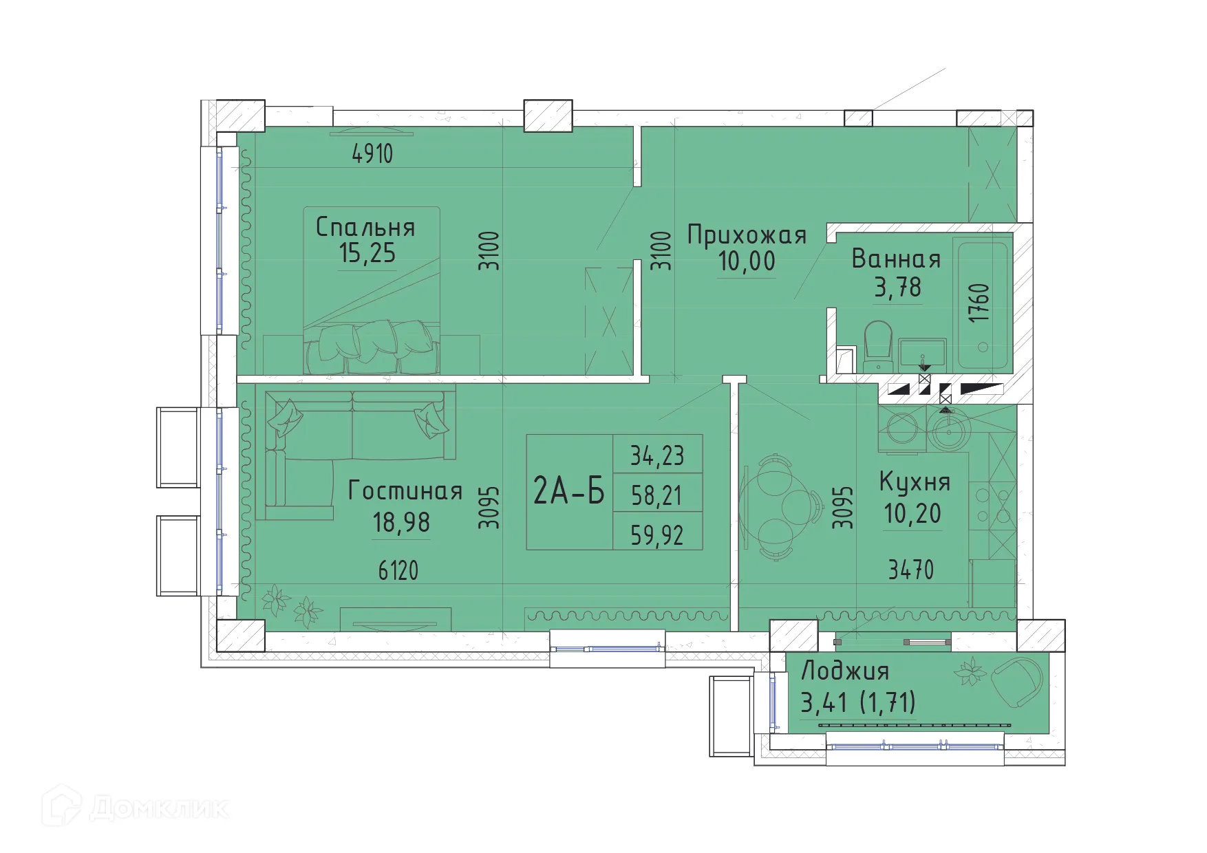 Фото квартиры в ЖК Орион
