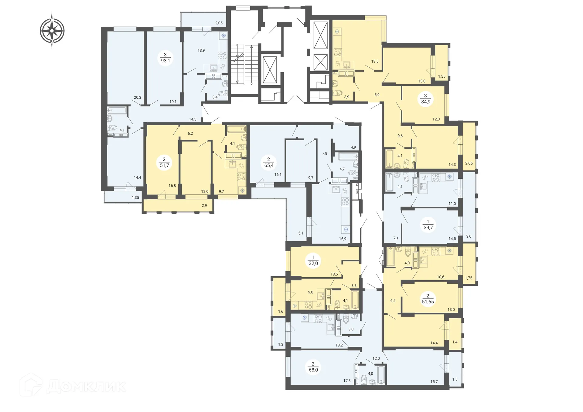 Фото квартиры в ЖК "АКАДЕМ Riverside (АКАДЕМ Риверсайд)"