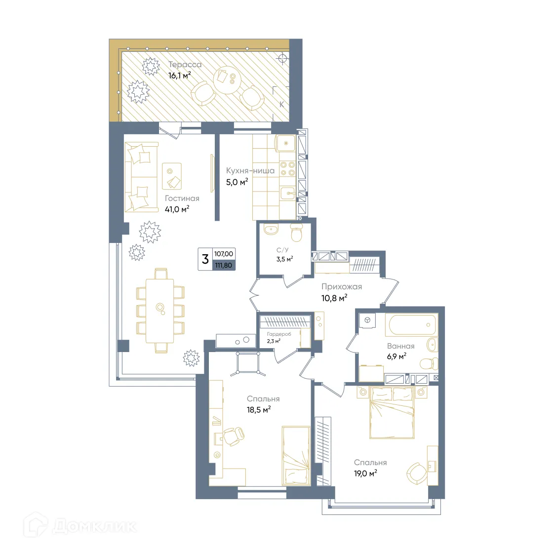 Фото квартиры в ЖК TIMES