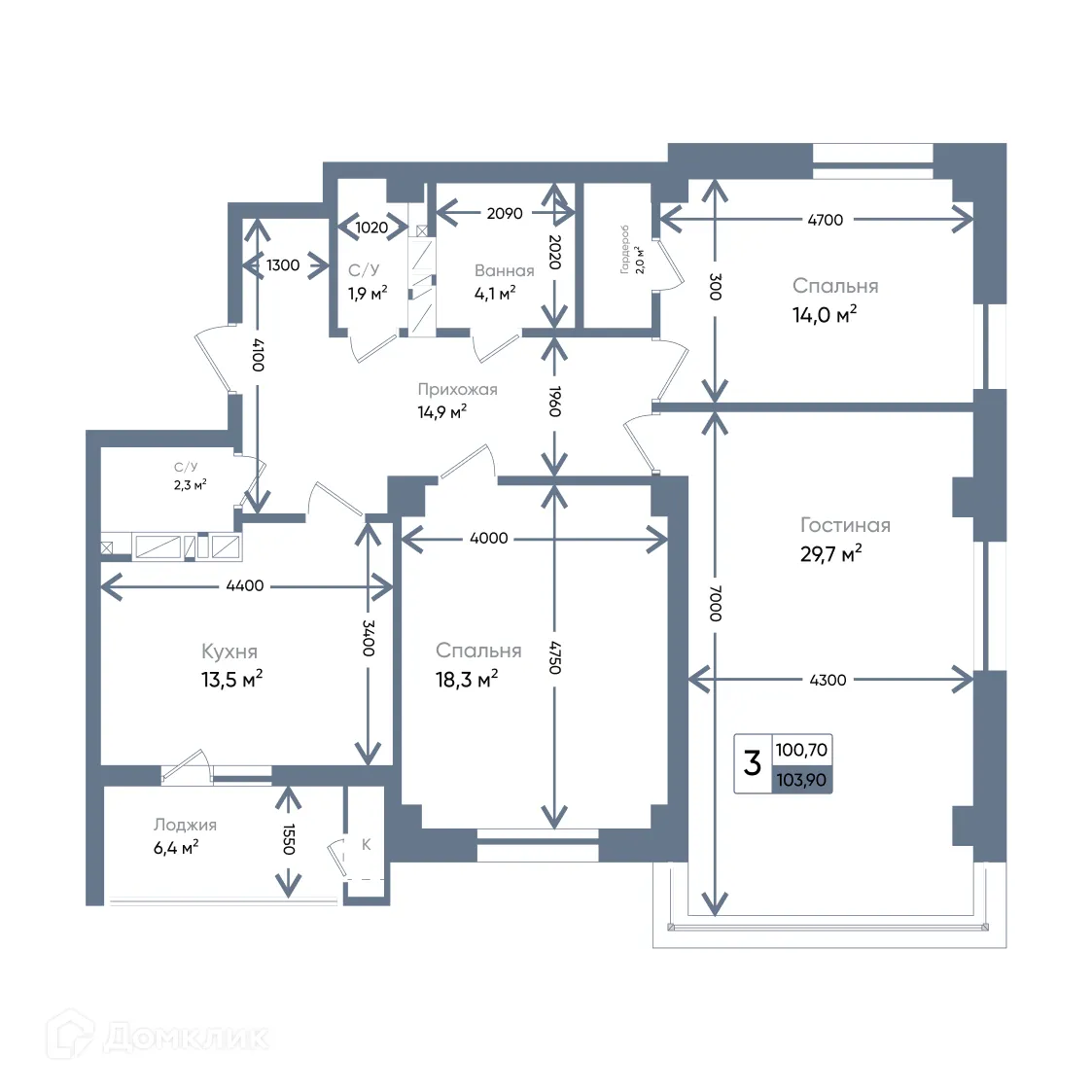 Фото квартиры в ЖК TIMES