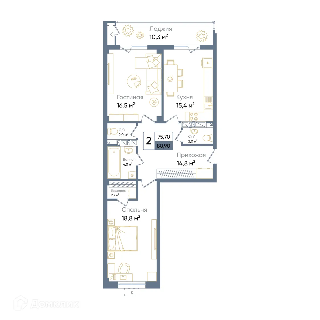 Фото квартиры в ЖК TIMES