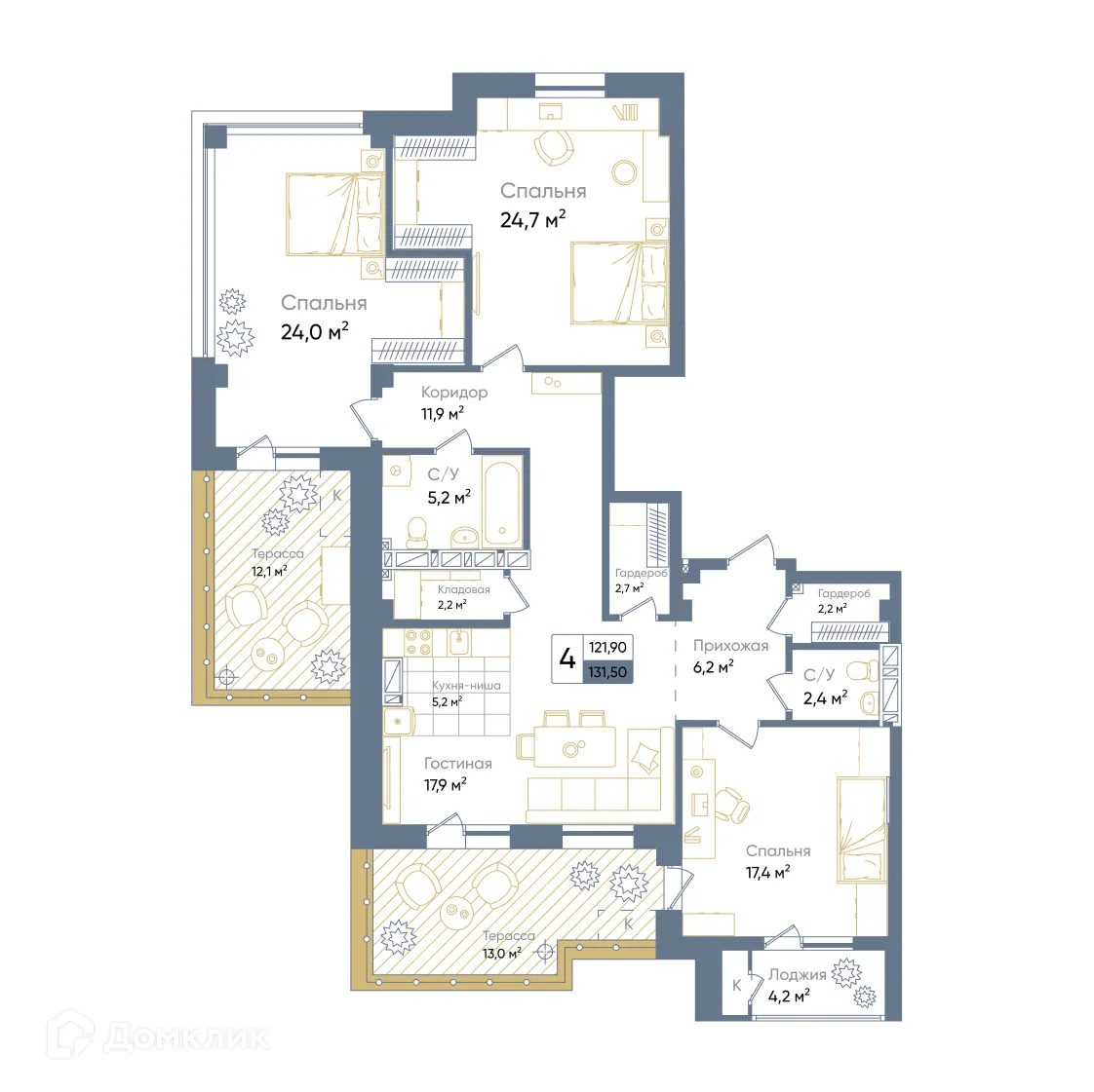 Фото квартиры в ЖК TIMES