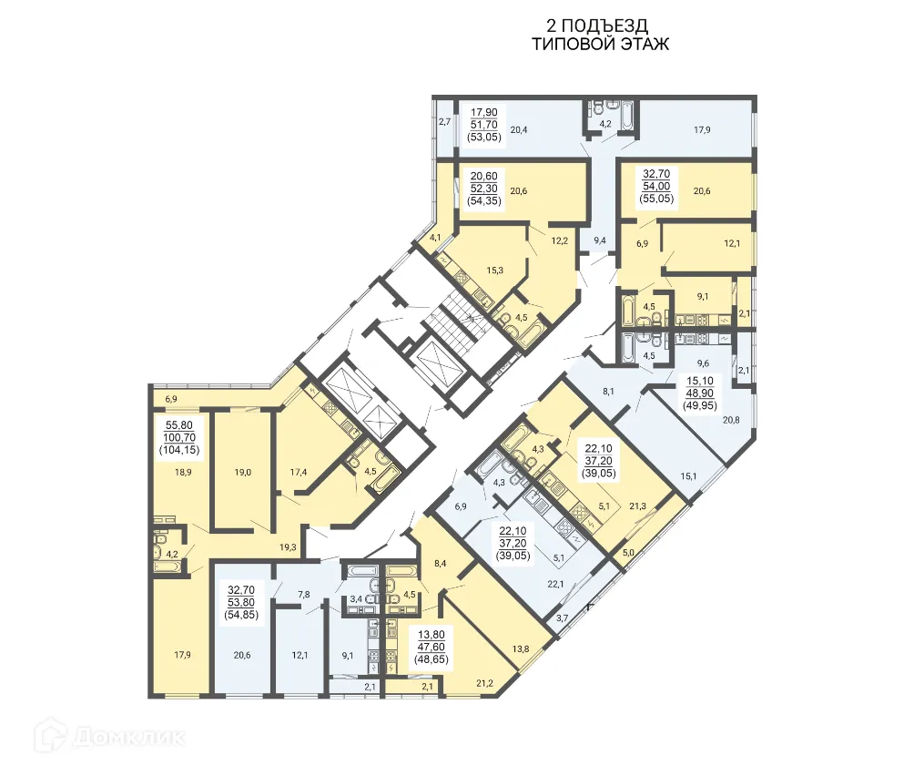 Фото квартиры в ЖК "АКАДЕМ Riverside (АКАДЕМ Риверсайд)"