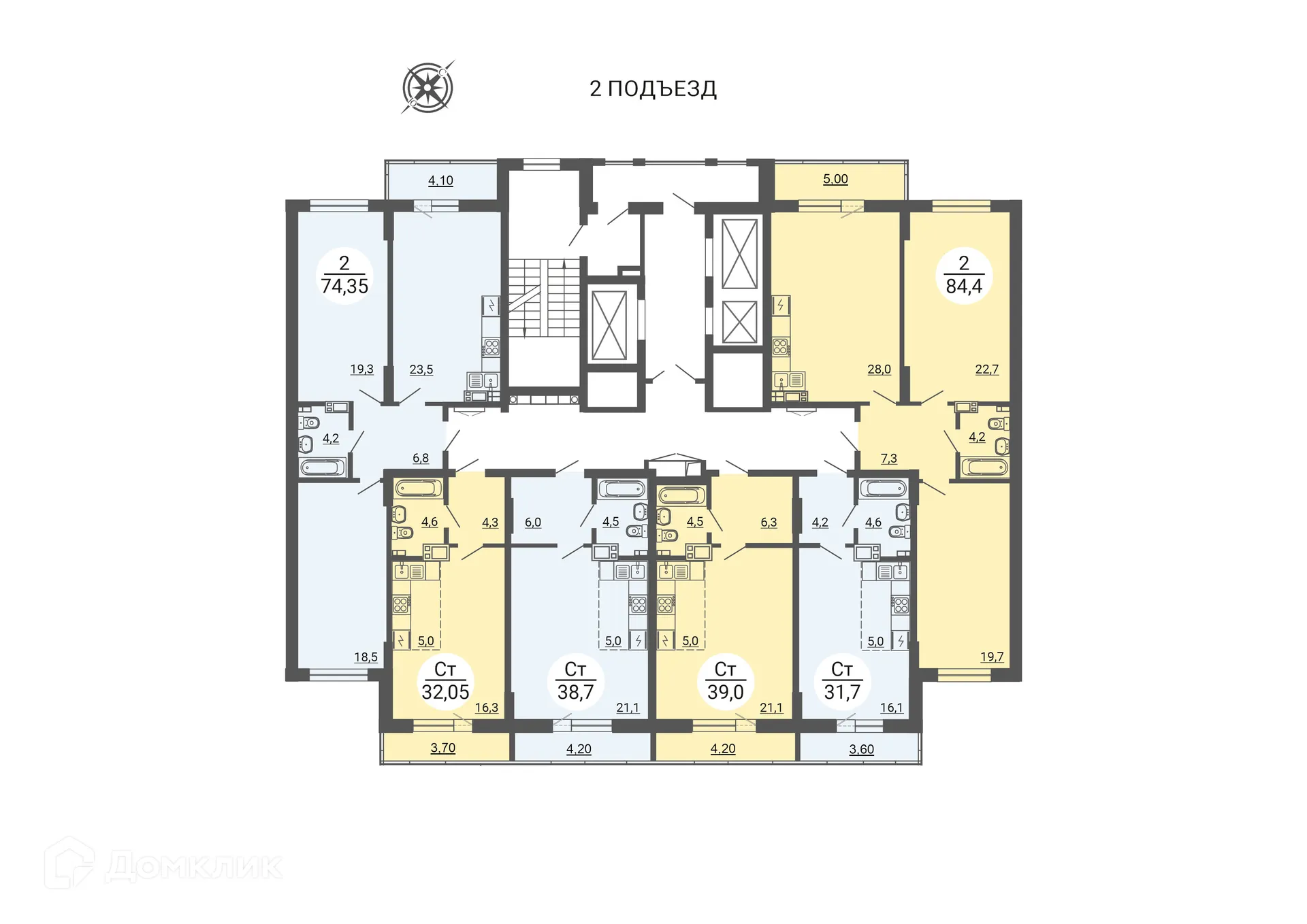 Фото квартиры в ЖК "АКАДЕМ Riverside (АКАДЕМ Риверсайд)"