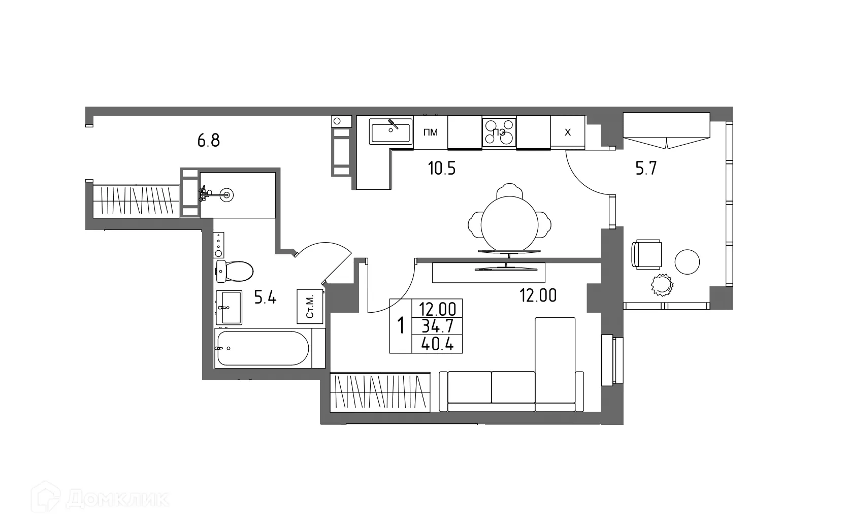 Фото квартиры в ЖК ГАЛАКТИКА