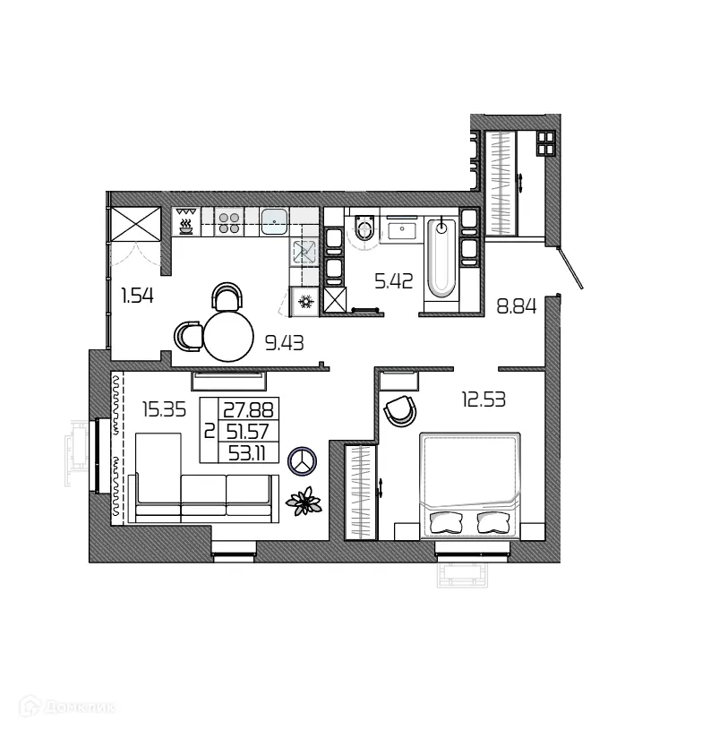 Фото квартиры в ЖК СЕЛЕНА