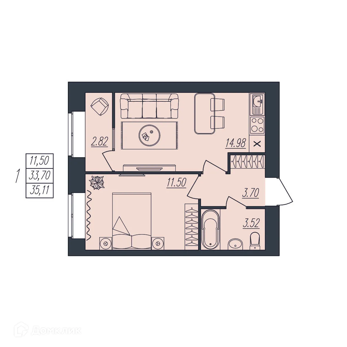 Фото квартиры в ЖК на Атласова